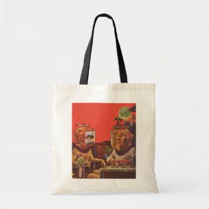 Tote Bag Science-fiction vintage, casques Alien Steam Punk