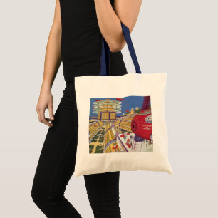 Tote Bag Science-fiction vintage, Futuriste New York