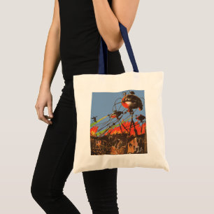 Tote Bag Science-fiction vintage HG Wells La Guerre des mon
