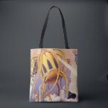 Tote Bag Science-fiction vintage Invasion de guerre Alien O<br><div class="desc">Image de science-fiction d'aliens et de robots d'illustration vintage montrant une grande pieuvre alien futuriste comme un monstre envahissant une ville et prenant un bus plein de gens. Un design de bande dessinée rétro science fi avec une créature détruisant une métropole du futur et les gens tombent du bus vers...</div>