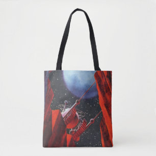 Tote Bag Science-fiction vintage, rover lunaire spatial de
