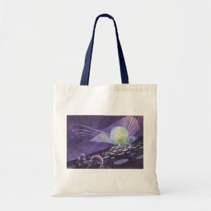 Tote Bag Science-fiction vintage, un globe lumineux avec de
