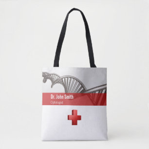 Tote Bag Science Médicale professionnelle ADN Strand Cross