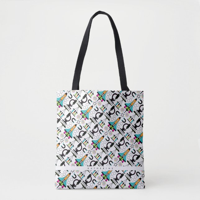 Tote Bag Science moderne Outils, objets et équipement Motif (Devant)