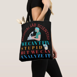 TOTE BAG SCIENTIFIQUE DE LABORATOIRE MÉDICAL NE PEUT PAS RÉ