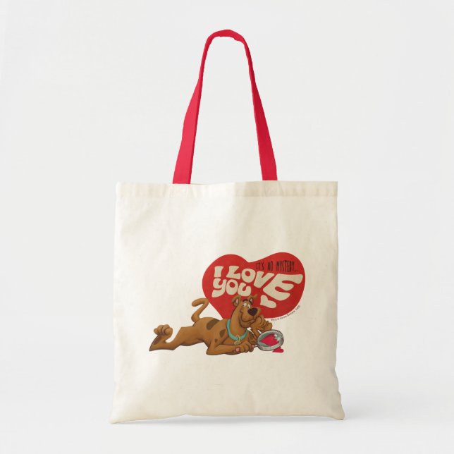 Tote Bag Scooby-Doo - Ce n'est pas un mystère... Je t'aime (Devant)