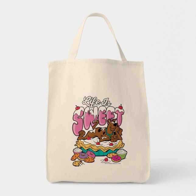 Tote Bag Scooby-Doo "Life Is Sweet" (Devant)