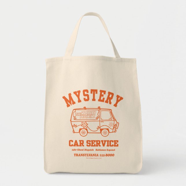 Tote Bag Scooby-Doo "Mystery Car Service" Graphique (Devant)