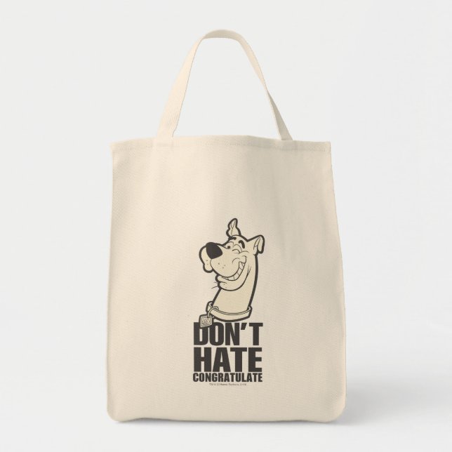 Tote Bag Scooby-Doo "Ne pas haïr, Féliciter" Graphique (Devant)