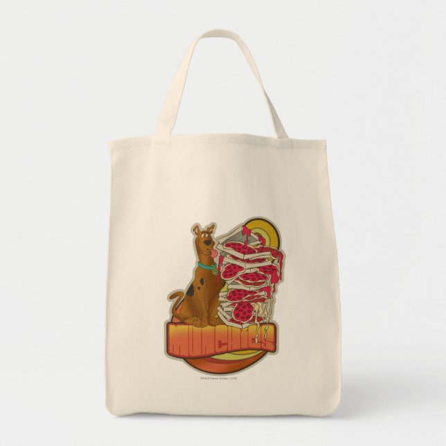 Tote Bag Scooby-Doo | Pile de Pizza "Munchies" Graphique (Devant)