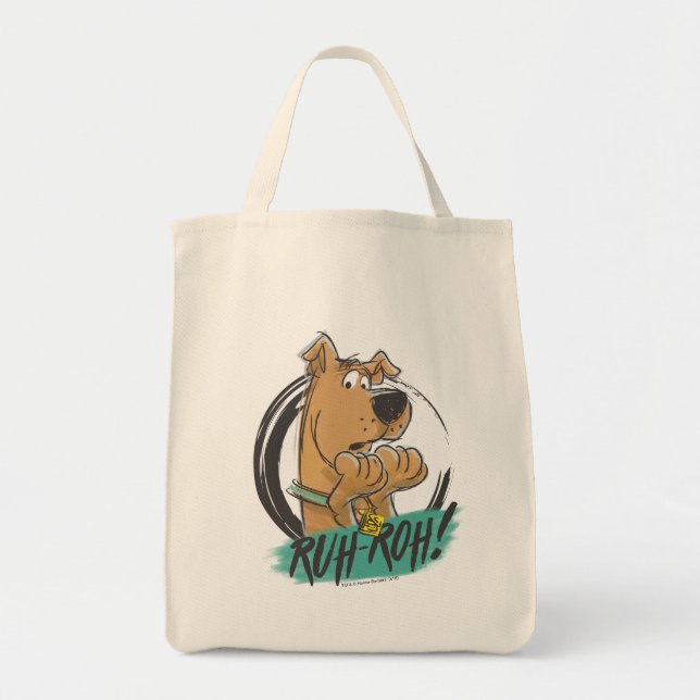 Tote Bag Scooby-Doo "Ruh Roh!" Marker Sketch (Devant)
