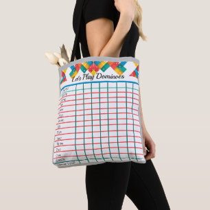 Tote Bag Scorepad "Jouons aux Dominos"