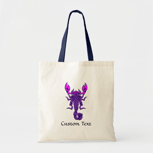 Tote Bag Scorpion de noeud céleste pourpre (Devant)