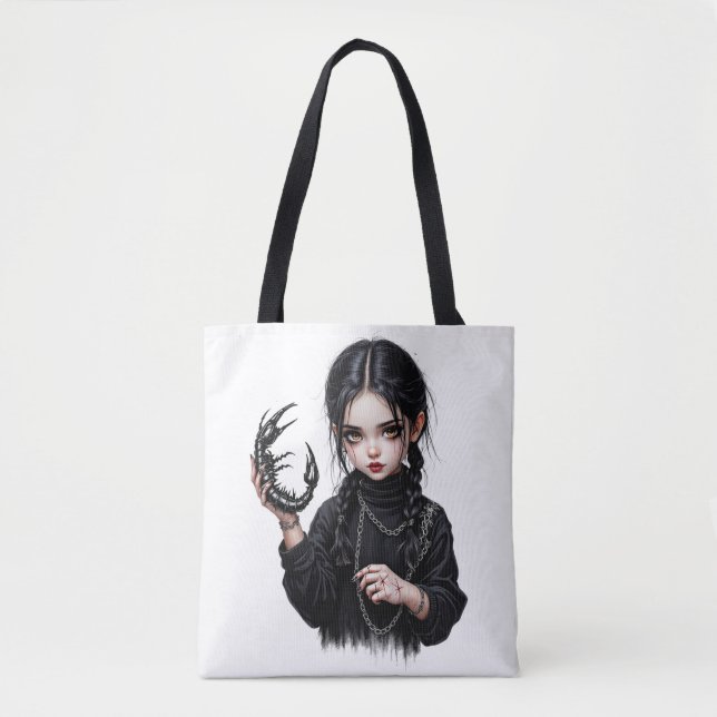 Tote Bag Scorpion Girl (Devant)