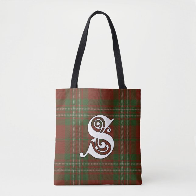 Tote Bag Scott Clan Tartan Monogram (Devant)