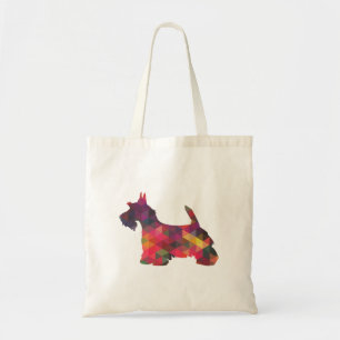 Tote Bag Scottie Chien race Geo Silhouette Multi