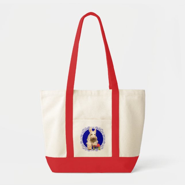 Tote Bag Scottish Terrier roux sur un Skateboard (Devant)