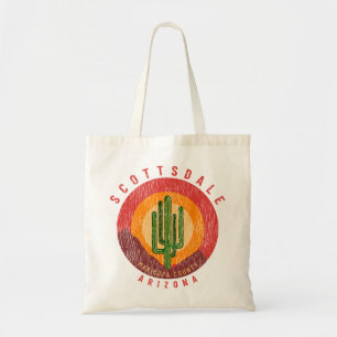 Tote Bag Scottsdale Arizona Cactus Mountains
