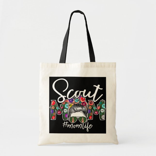 Tote Bag Scouting Scout Maman Vie Messy Bun Cheveux Mère (Devant)