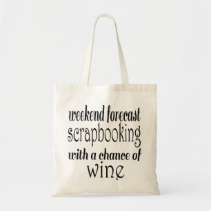 Tote Bag Scrapbooking and Wine