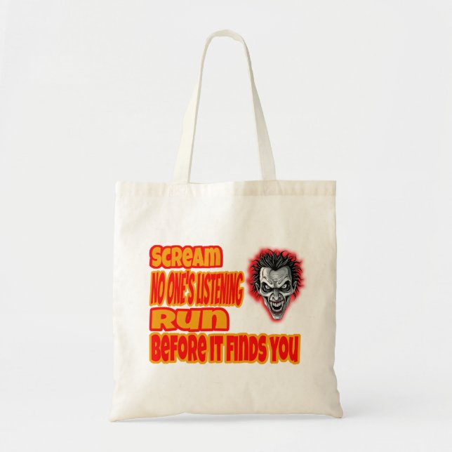 Tote Bag Scream & Run  (Devant)