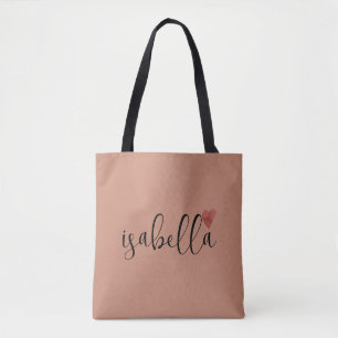 Tote Bag Script de Demoiselle d'Honneur en Argile Personnal