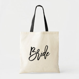Tote Bag Script de pinceau moderne Bride