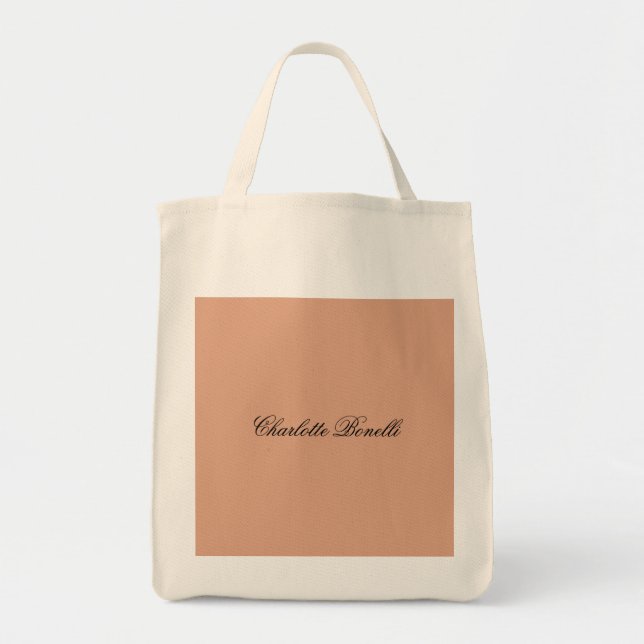 Tote Bag Script d'écriture manuscrite classique Votre nom (Devant)