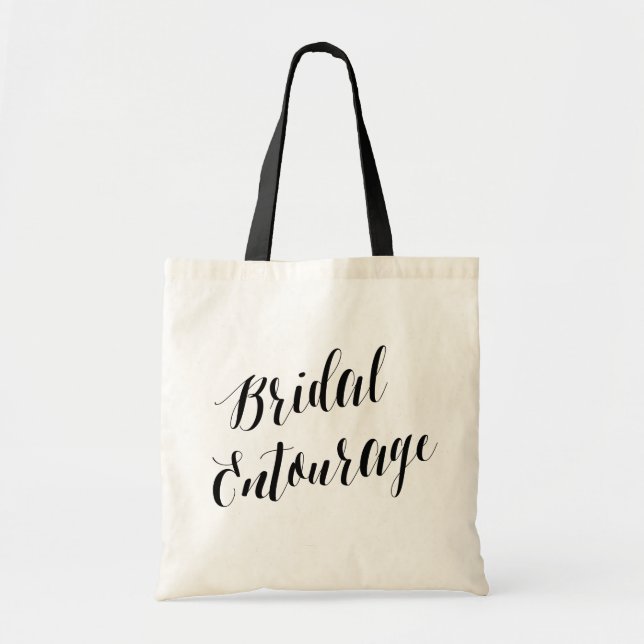 Tote Bag Script Entourage nuptial | Bachelorette Fourre-tou (Devant)