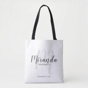 Tote Bag Script moderne, Bridesmaitres personnalisées