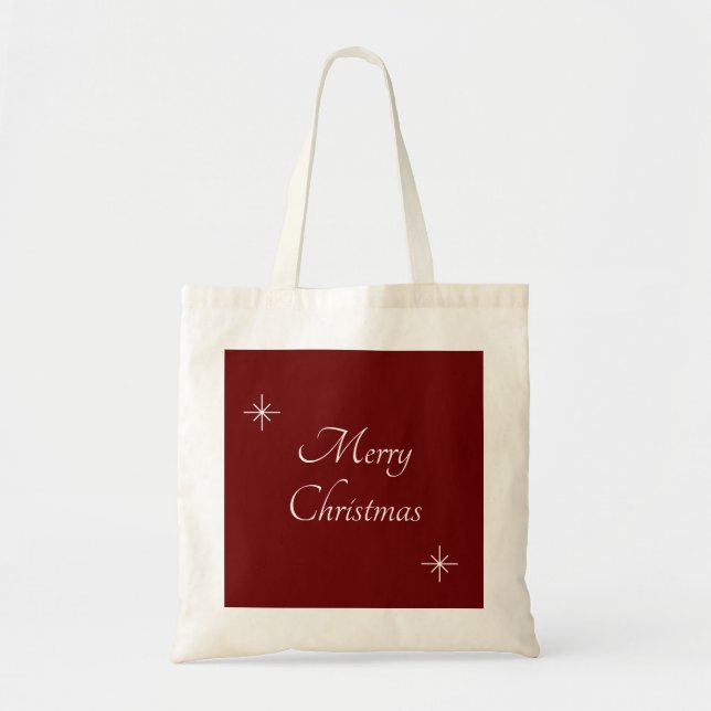 Tote Bag Script moderne de Noël (Devant)