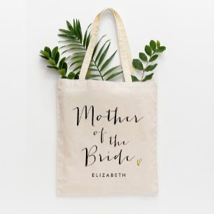 Tote Bag Script tendance "Mère de la mariée"