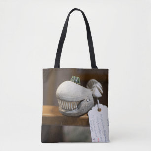 Tote Bag Sculpture de baleine en bois de Whimsical