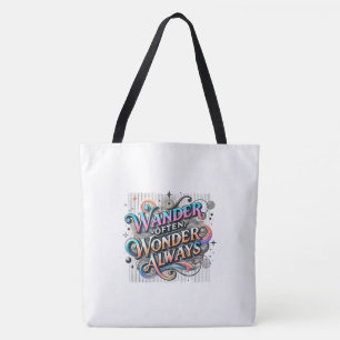 Tote Bag Se Promener Souvent, Se Demander Toujours - Grand 