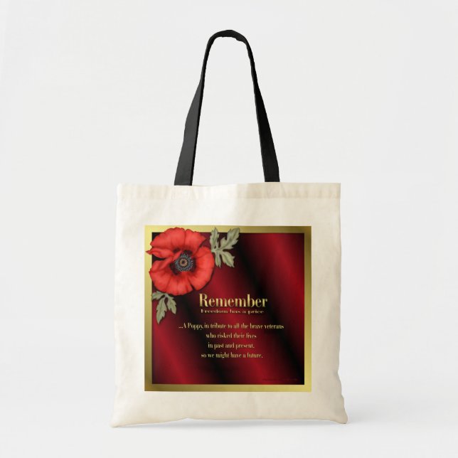 Tote Bag Se souvenir du pavot (Devant)