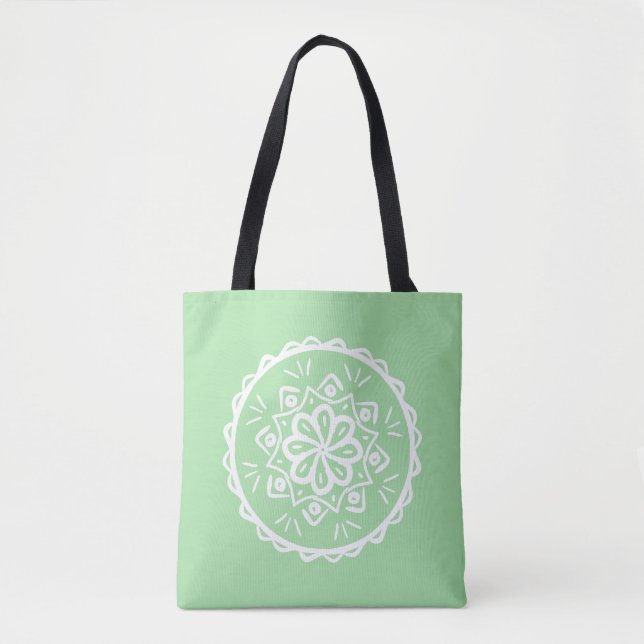 Tote Bag Seafoam Mandala (Devant)
