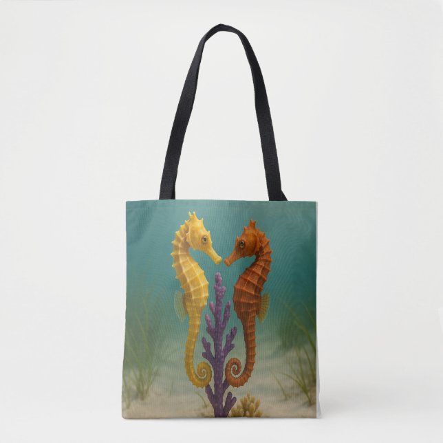 Tote Bag Seahorse Serenade (Devant)