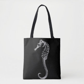 Tote Bag Seahorse Skeleton