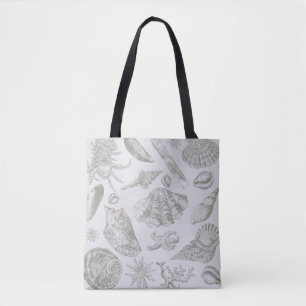 Tote Bag Seashell Soft Antique Art Beach Shops