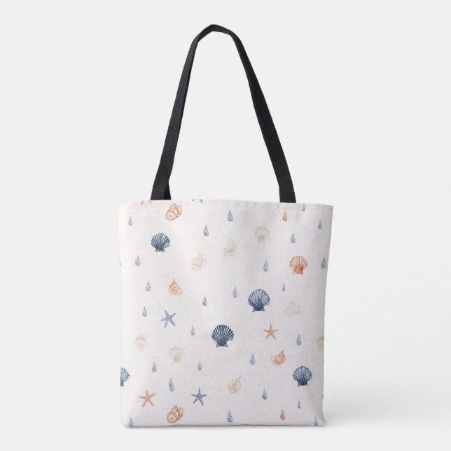 Tote Bag Seashell Starfish Motif sans fil (Dos)