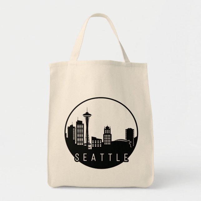 Tote Bag Seattle Skyline (Devant)