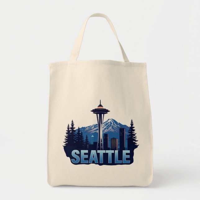 Tote Bag Seattle Washington États-Unis d'Amérique (Devant)