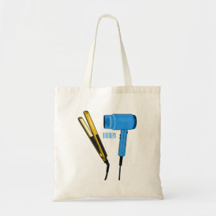 Tote Bag Sèche-cheveux & lisseuse-cheveux illustration