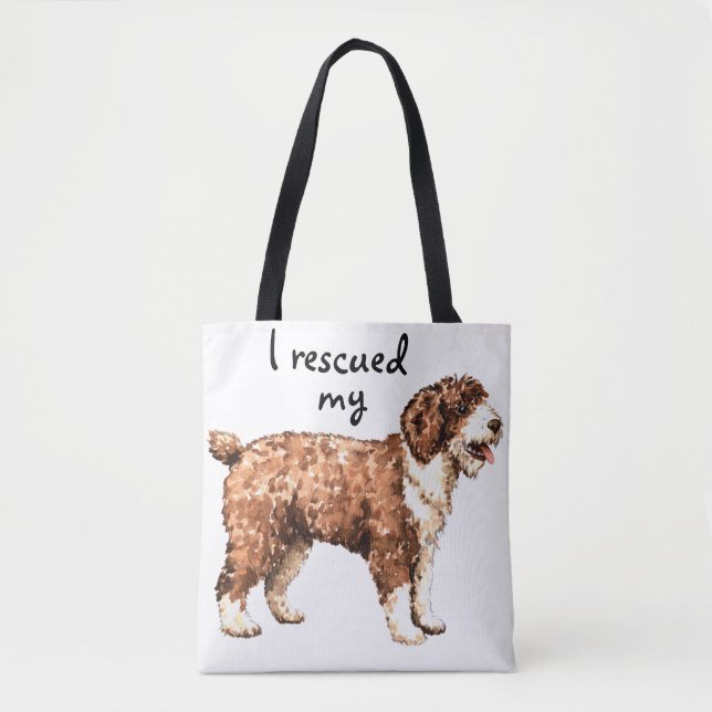 Tote Bag Secourir Espagnol Water Dog (Devant)