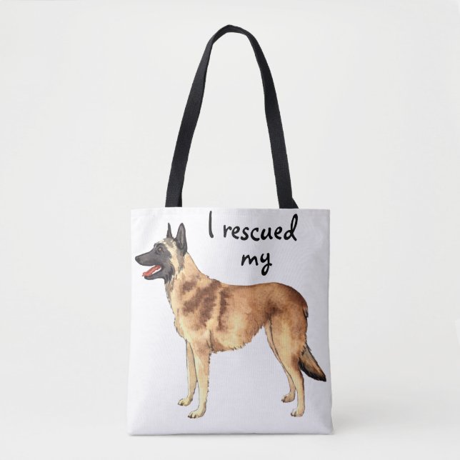 Tote Bag Secourir le Malinois belge (Devant)