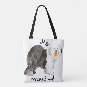 Tote Bag Secourir Old English Sheepdog