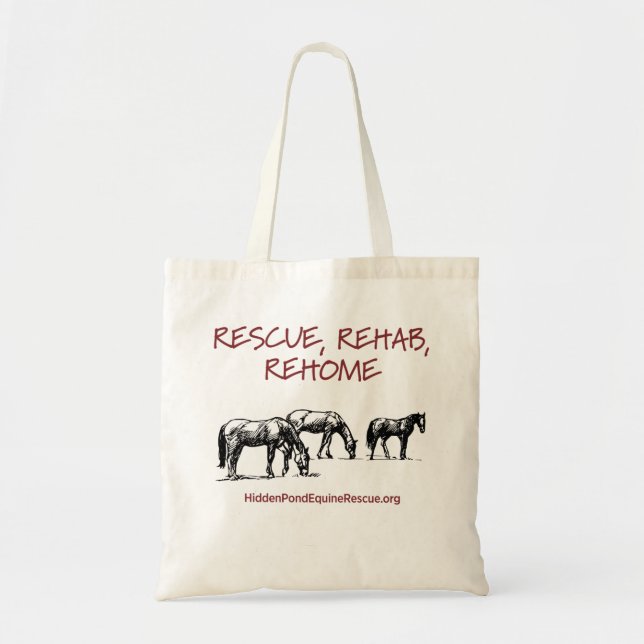 Tote Bag Secourt, Rehab, Rehome Budget Fourre-tout (Devant)