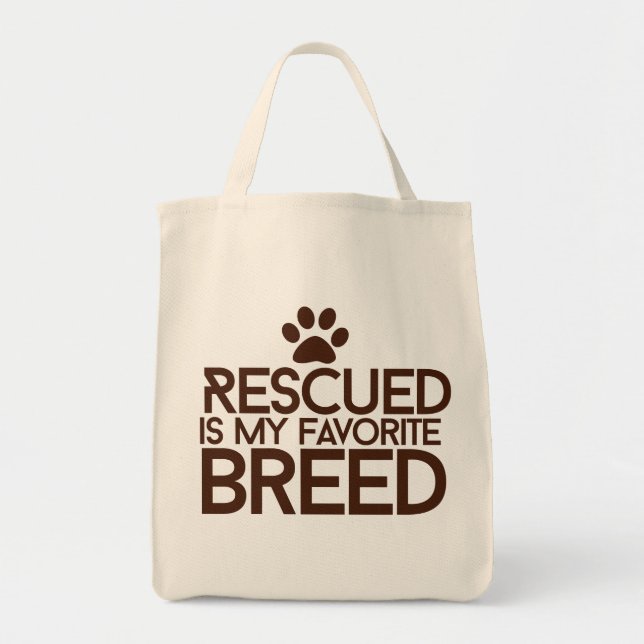 Tote Bag Secouru est ma race préférée (Devant)