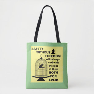Tote Bag Sécurité contre liberté Fourre-tout