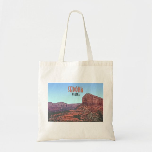 Tote Bag Sedona Arizona Bell Rock Canyon Vintage (Devant)
